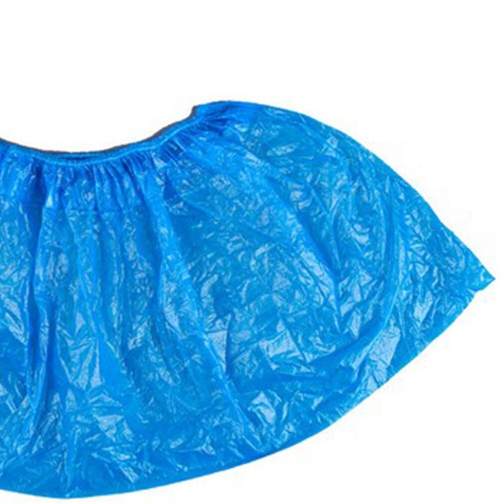 Blue Plastic Disposable Shoe Covers Rain Outdoor Carpet Waterproof Shoe Cover Overshoes Protector Women Men Shoes Cover