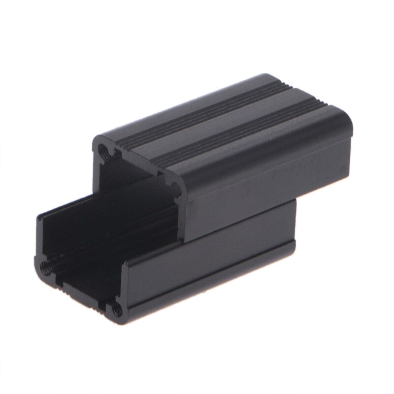 DIY Extruded Electronic Project Aluminum Enclosure Case Black 40x25x25mm