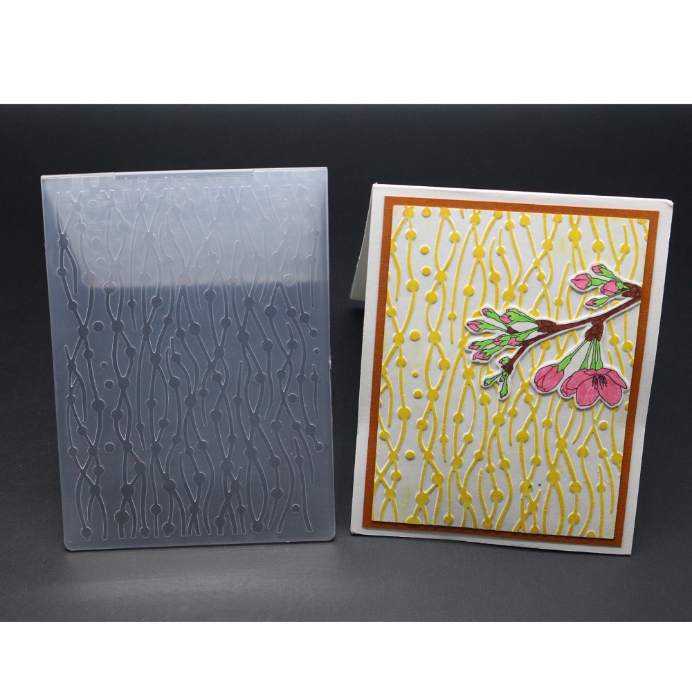 Azsg 3D Leuke Vogel Verlaat Embossing Platen Diy Papier Snijden Sterft Scrapbooking Plastic Embossing Map: FD-112