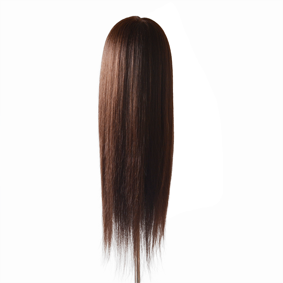 85% Human Hair Mannequin Head Doll Head with Hair Cosmetology Manikin Head Dummy Head for Curl Iron Braiding Hairstyle