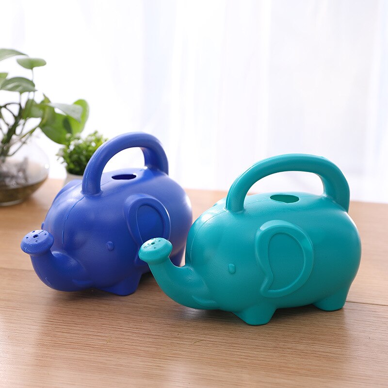 1 st utomhus elefant vattenkanna trädgårdsarbete tecknad baby söt tecknad plast vattenkruka