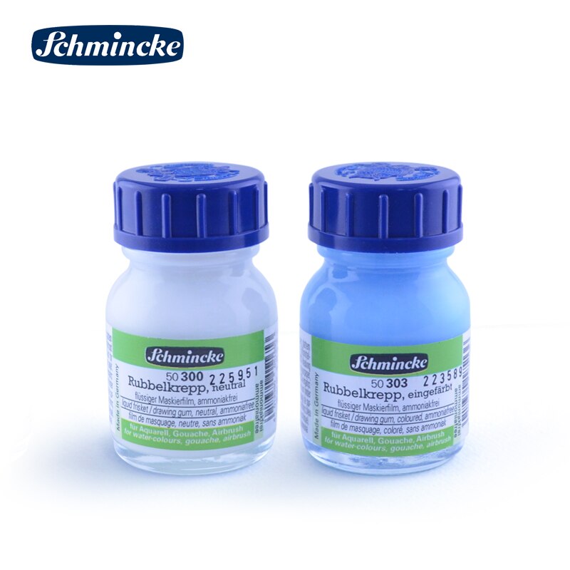 Niemiecki Schmincke biały klej złoty niebieski pusty płyn maskujący płyn akwarela puste bez smaku 20ml 100ml 250ml butelka