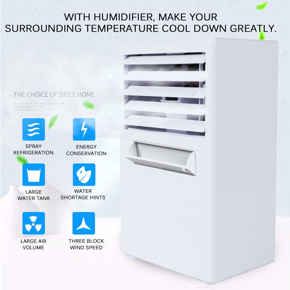 Portable Air Conditioner Air Cooler Mini Portable Air-conditioner For Room Home Office Desktop Usb Charging Air-Conditioning Fan