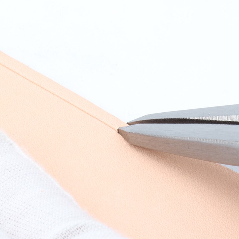1 pc läder distans gauge montörer dra compassescarbon stålhuvudet kanttrimmare läder verktyg läder diy tillbehör