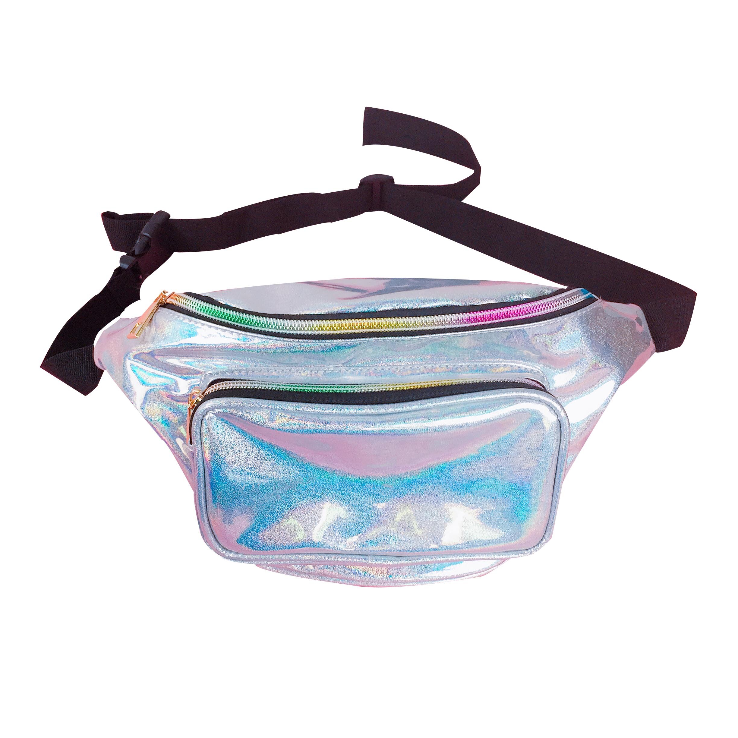 Vrouwen pailletten glitter taille heuptasje riem heuptasje tasje heuptasje messenger handtas opbergzakken: 2