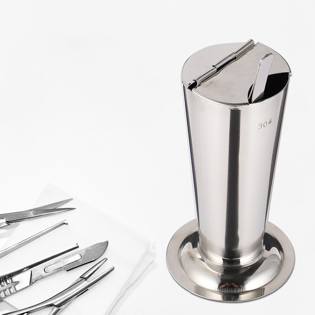 2 Pcs Stainless Steel Forcep Jar Tweezers Storage Holder Tweezers
