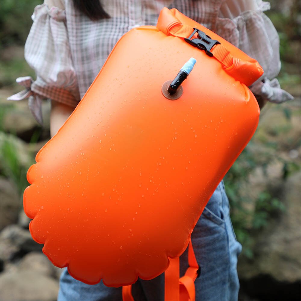20L Inflável Seco Mochila Impermeável Ao Ar Livre A Montante Do Rio PVC Dry Bag Natação Deriva Sac Água Sports Resgate Airbag