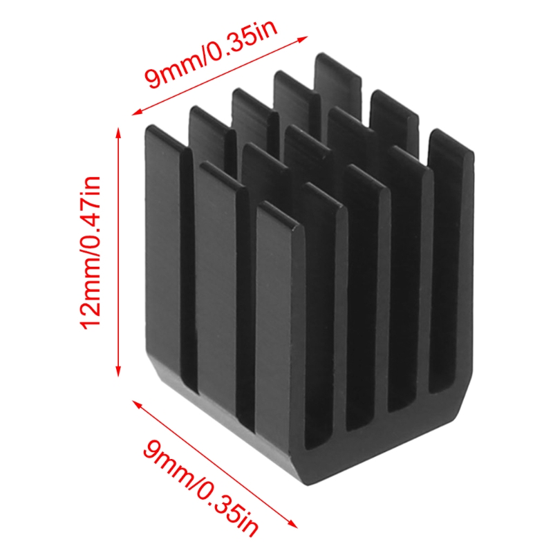 5 stks/set 9x9x12mm Aluminium Koeling Koellichaam Chip Ram-radiator Heatsink Cooler