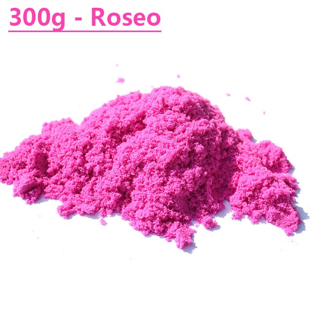 300g/Bag Slime Sand Clay Magic Toys Super Colored Dynamic Sand Indoor Arena Play Sand Clay Kids Toys for Children: 300g-Roseo Sand