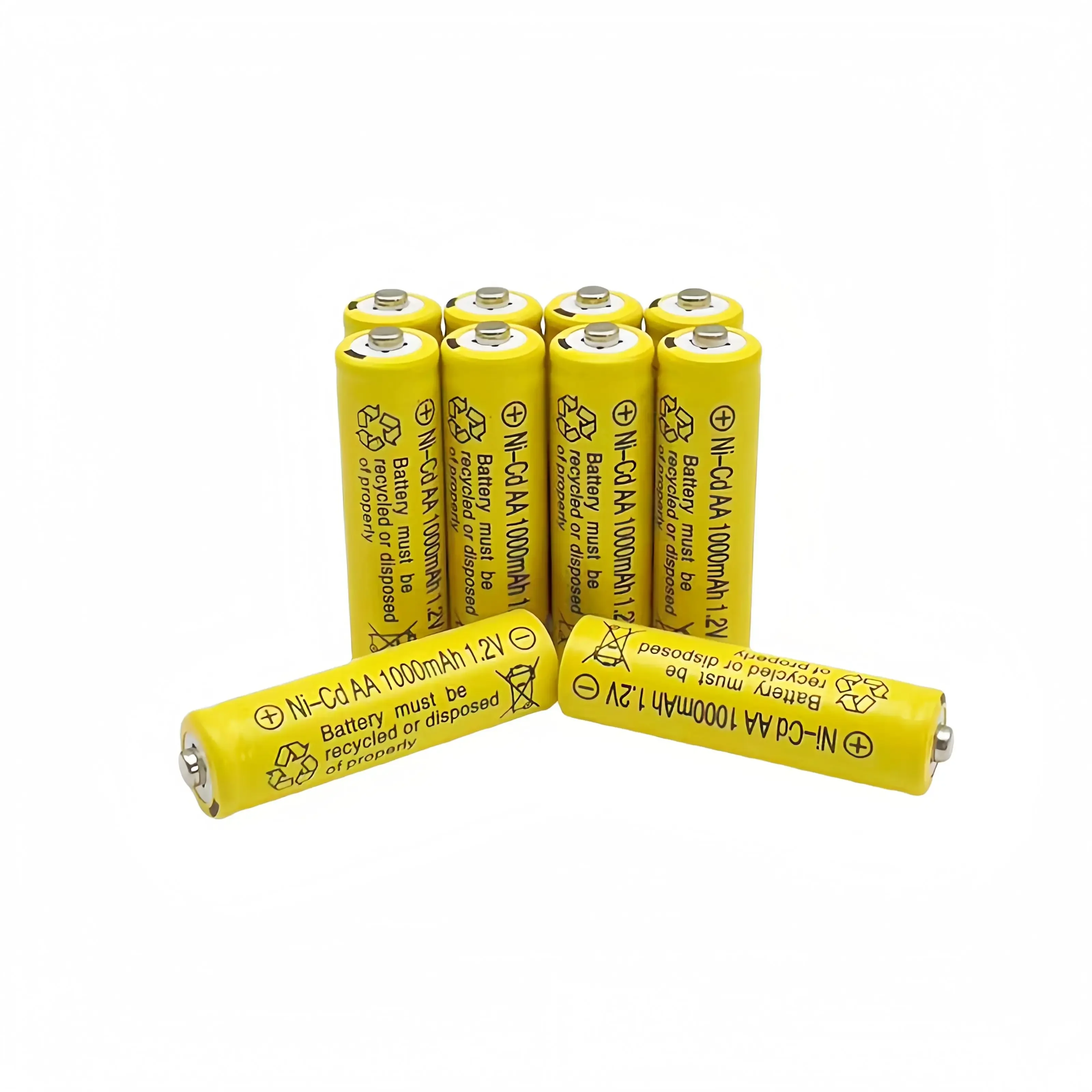 1.2V original AA 1000mAh nickel cadmium rechargeable battery, suitable for flashlight electric toys: GRAY