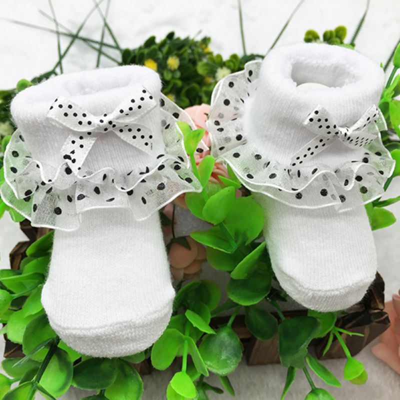0-6 monate Kleinkinder Säuglinge Baumwolle Knöchel Socken Baby Mädchen Prinzessin Bowknots Socken