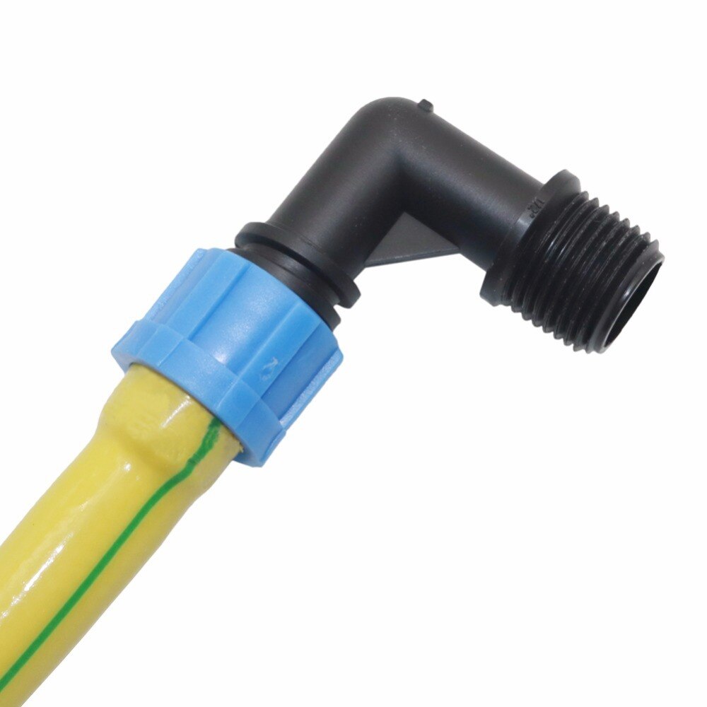 1/2 tommer 3/4 tommer utvendig gjenger  to 16mm albuekoblinger med lås hagevannkobling vanningssystem rørdeler 5 stk.