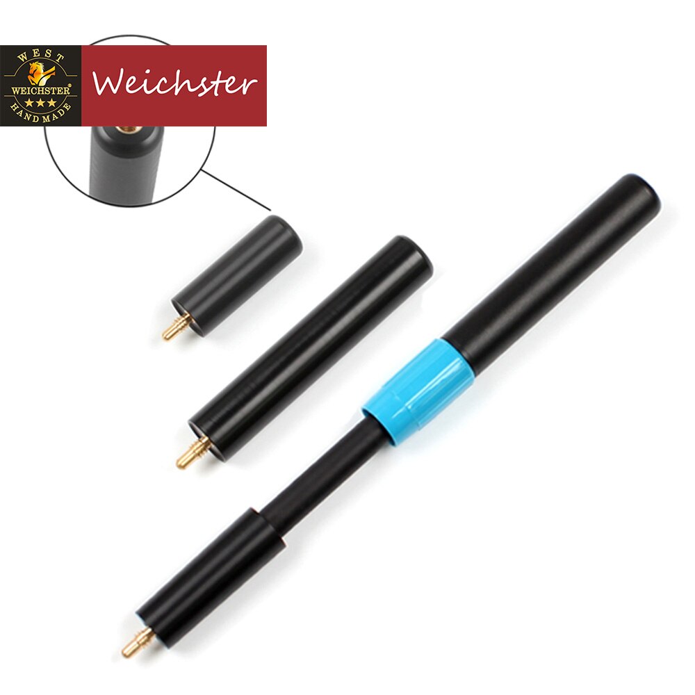 Snooker Kø Lange Teleskopiske Forlængere Mini Stykker 4 Modeller et Sæt - Aluminium: Med-mini 6 tommer -8cm