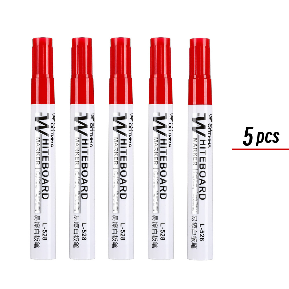 1/20 Stuks Uitwisbare Whiteboard Marker Pen Schoolbord Marker Onderwijs Krijt Voor Glas Keramiek Kantoor School Art Marker briefpapier: Bordeaux