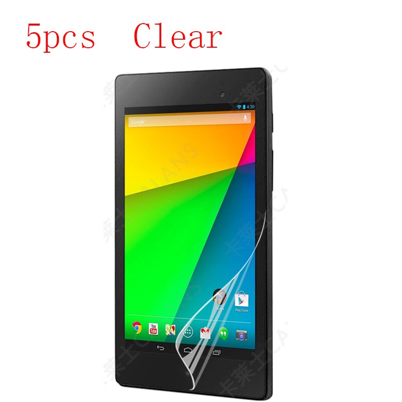 Transparante Screen Protector Film Scherm Voor Google Nexus 7 2nd Generatie/Googla Nexus 7 1st Generatie 5 stuks