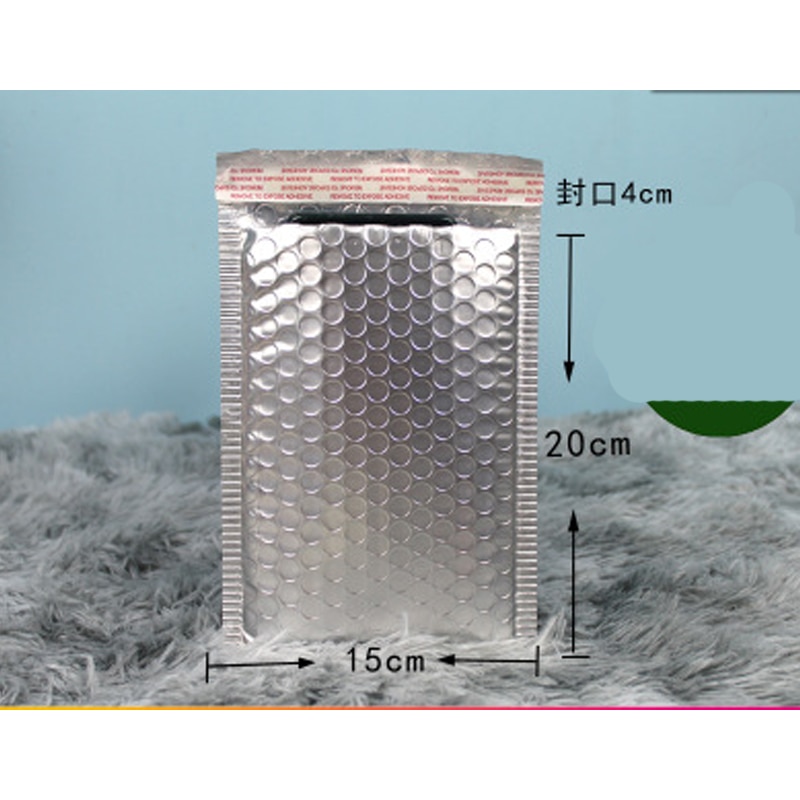 Matte Zilveren Cd/Cvd Verpakking Bubble Mailers Papier Gevoerde Enveloppen Bag Bubble Mailing Envelop Tas