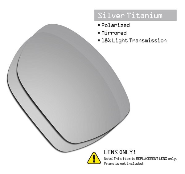 SmartVLT Polarized Replacement Lenses for Oakley Dispatch 1 Sunglasses - Multiple Options: Titanium-ShieldCoat