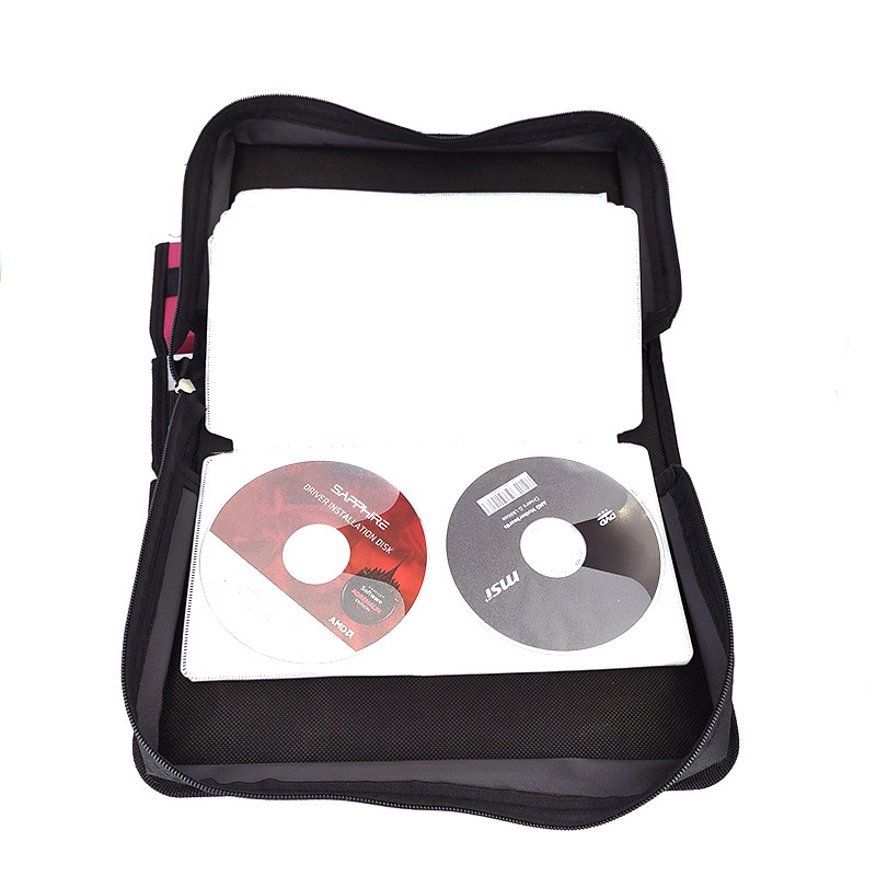Cd Tas Grote Capaciteit Van 100 Cd Dvd Vcd Wallet Organizer Case Cd Mouw Harde Doos Grote Houder met Rits Cd Case