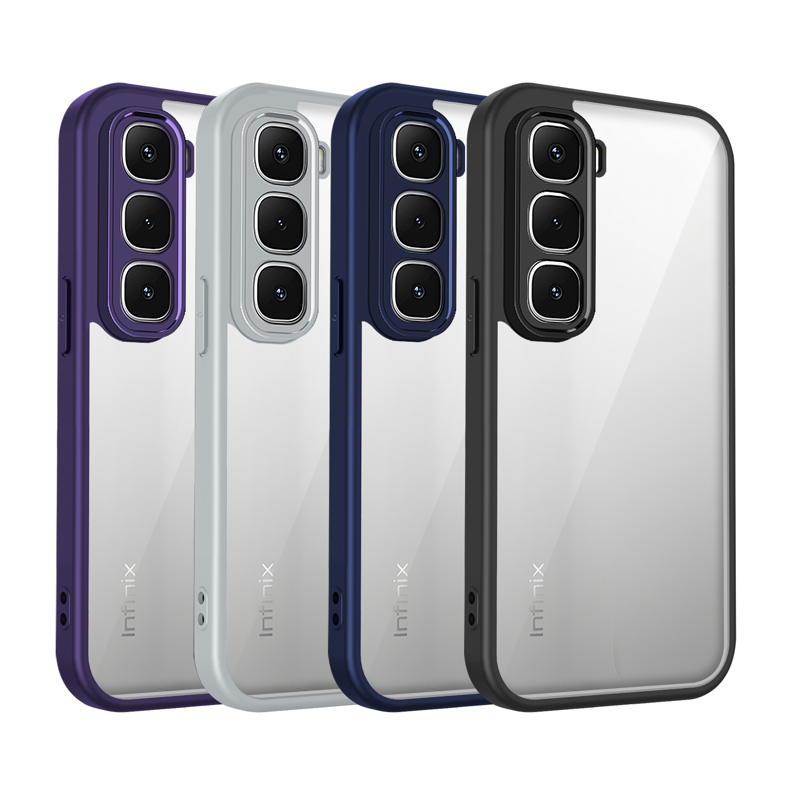 For Infinix 60 Case On Infinix 60i Cover Infinix 60 Phone Case Armor Shockproof Matte Acrylic Clear Hard Cover