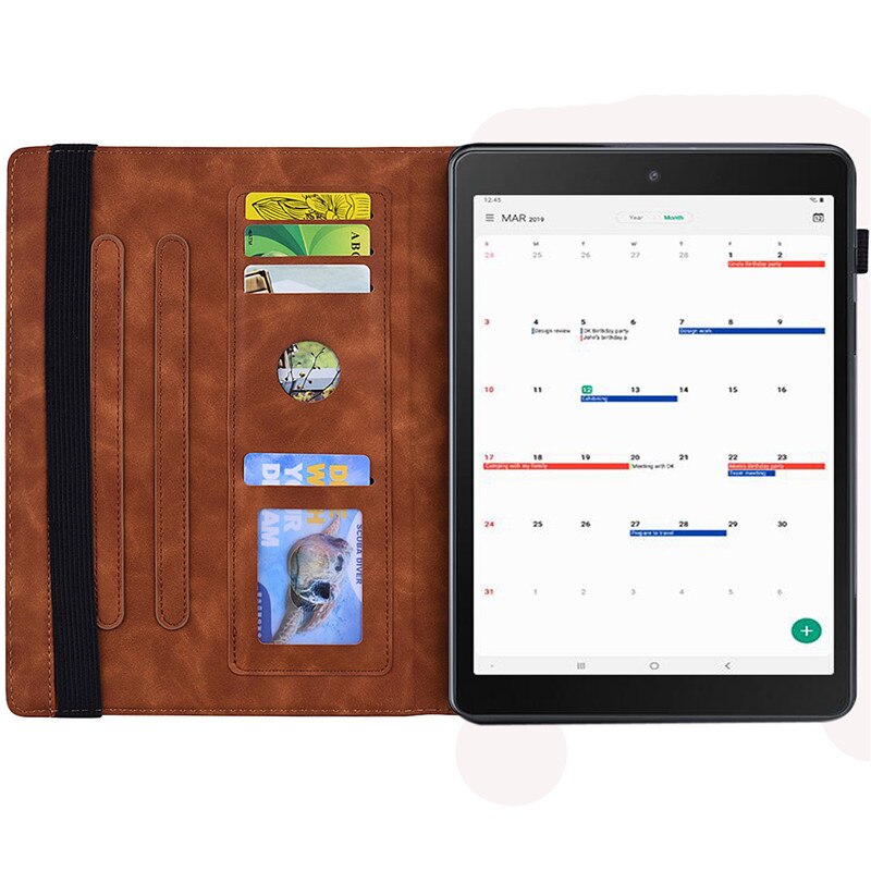 Coque voor samsung galaxy tab  s5e hoesje  t720 t725 reliëf leren portemonnee tablethoes funda voor galaxy tab  s5e hoesje 10.5 "