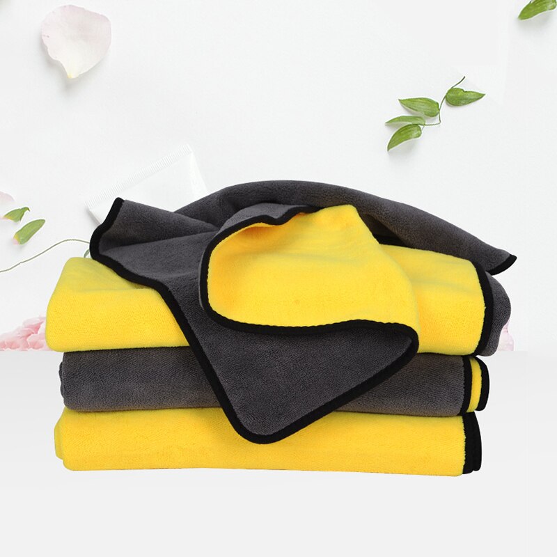 Hoopet Hond Kat Handdoek Huisdier Handdoek Snelle Droge Absorberende Haar Handdoeken Schoonmaakproducten: Yellow  (70x140cm)