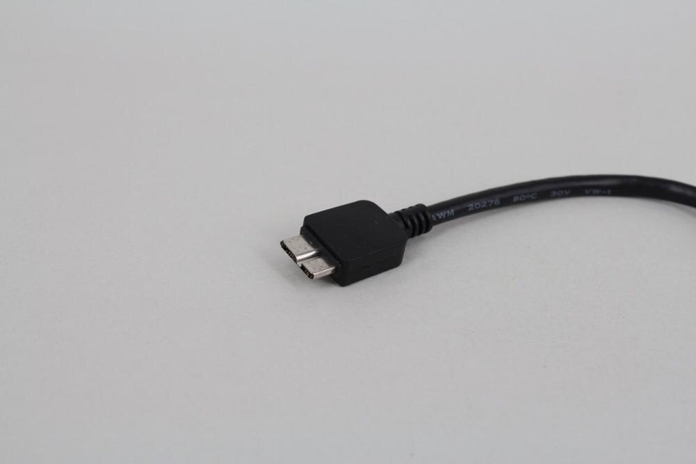 30cm 90 degree right angled Micro B USB 3.0 Data Sync Charging Short Cable for USB3.0 Mobile hard disk