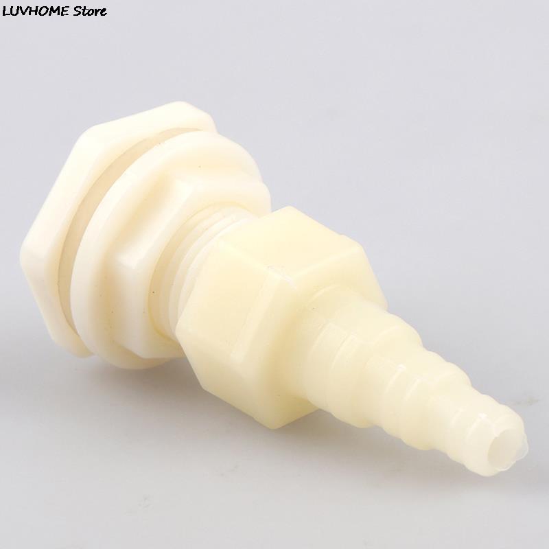 1/2" Tank Bulkhead Pipe Joints Bucket Inlet Outlet Connector Water Tank Drainage