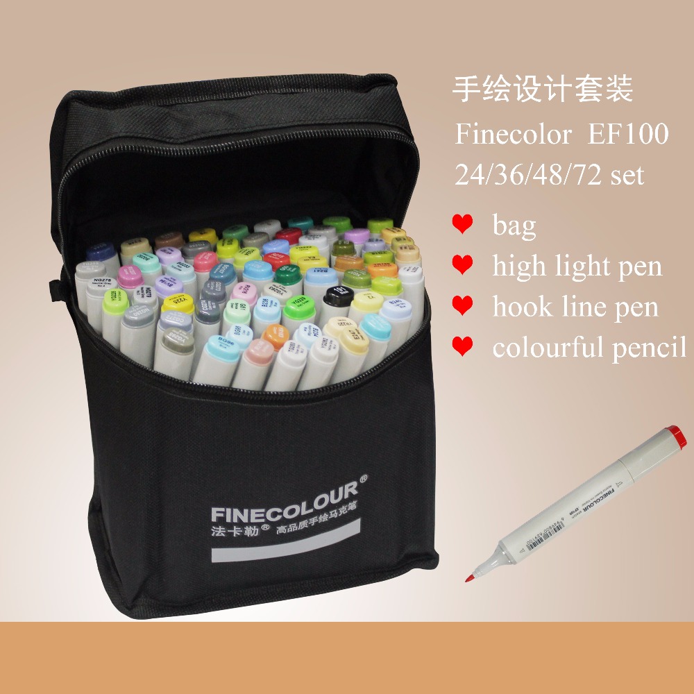 Finecolour EF100 Double-Headed Sketch Drawing Art Markers