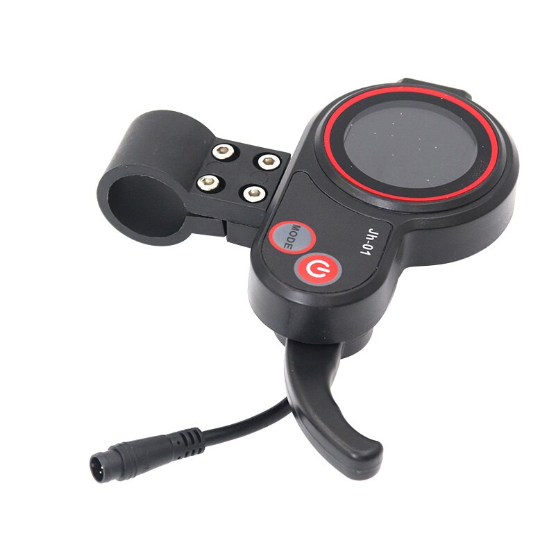 Elektrische Scooter Jh-01 6-Pin Multifunctionele Throttle Schakelaar Met Drie Speed Shift, power Display En Totale Kilometerstand Lcd Meter