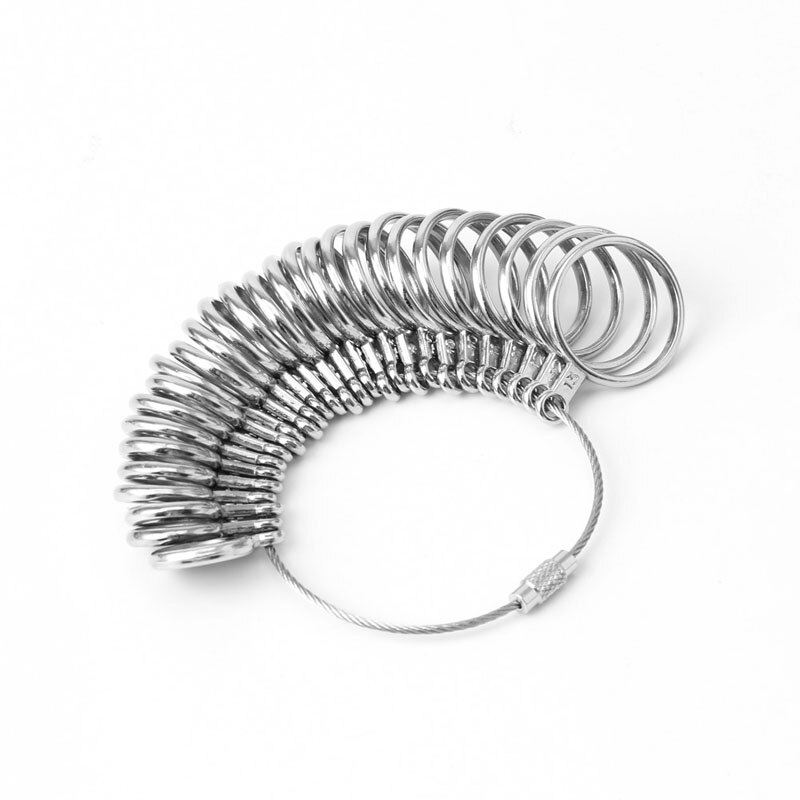 Makkelijk Te Gebruiken 0-13 Finger Ring Metal Sizer Gauge Meten Sieraden Maat Gereedschappen