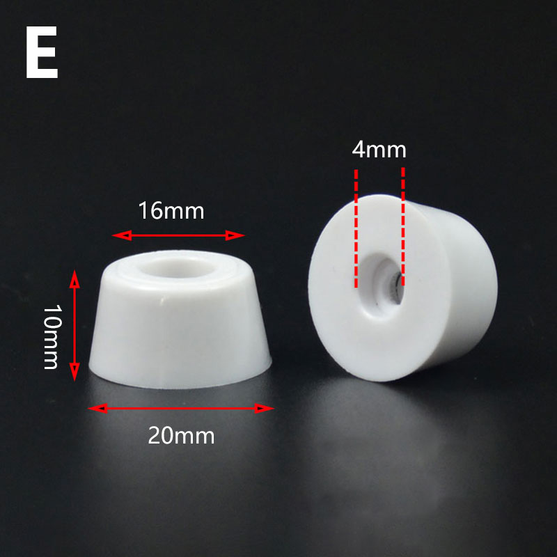 10 stücke Möbel Beine Füße weiß Anti-Rutsch-Pads Schrank Bett Tisch Stühle Gummi Stoßdämpfer Bodenschutz Möbel Zubehör