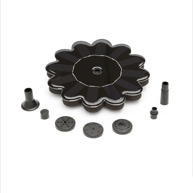 Waterfall Floating Solar Panel Water Fountain Solar Fountain Watering Kit Power Solar Pump Pool Pond Submersible For Garden