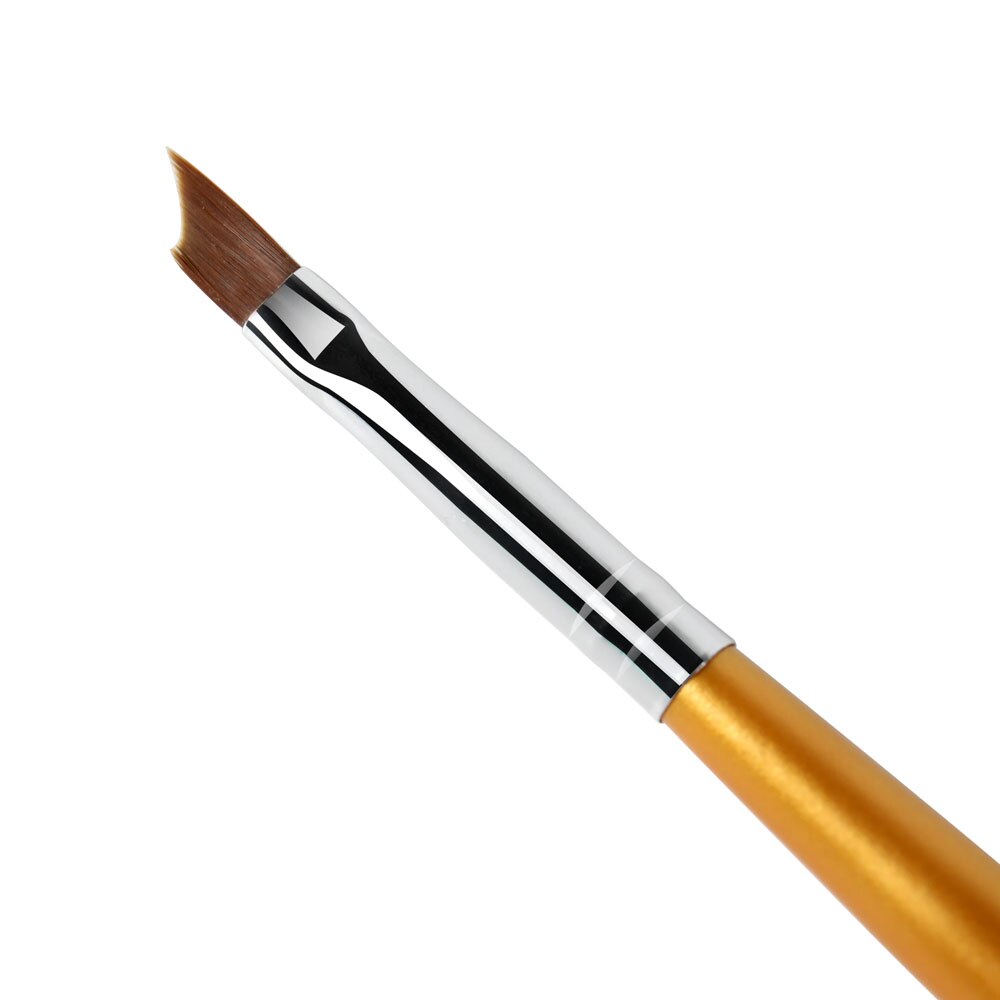 Bqan 1Pc #6 Nail Franse Borstel Uv Gel Nail Schilderij Tekening Polijsten Franse Tips Half Moon Manicure pen