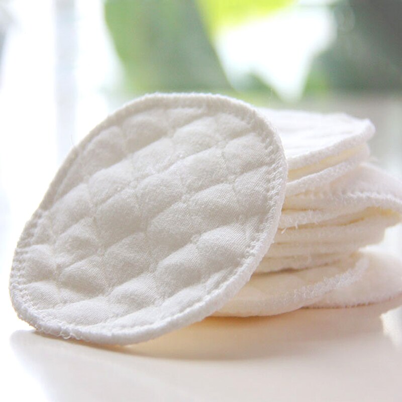 12pcs Pure Cotton Anti-seepage Breast Pads Washable Pads Breast Breastfeeding Proof Feeding Leak Accessories Soft Absorbent Z0V1