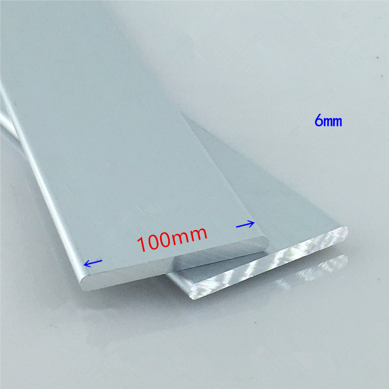 Aluminium plaat dikte 6mm breedte 100mm lengte 100mm 6mm x 100mm artikel aluminium 6063-T5 oxidatie