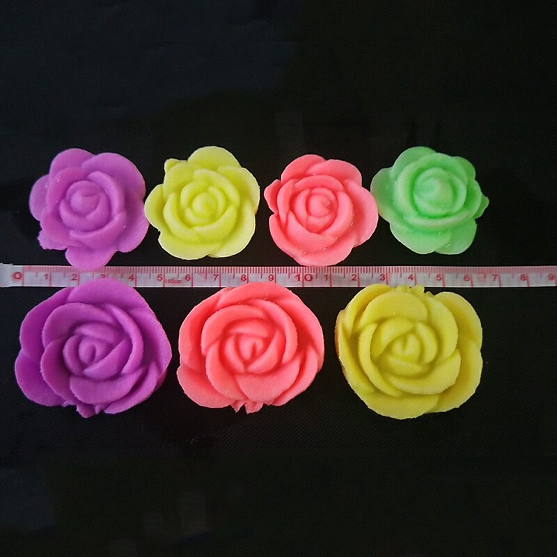 10 st mini tecknade blommor formade hydrogeler växande vattenpärlor färgglada rosor för bröllop heminredning magiska leksaker