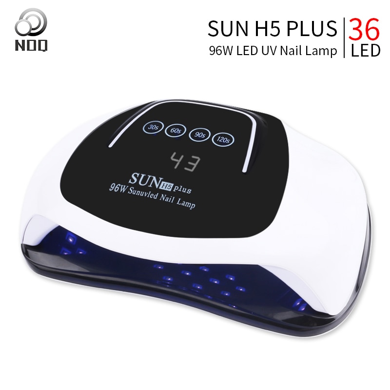 Lámpara LED NOQ Sun H5 Plus 96W para secador de uñas 36leds UV lámpara de uñas dos manos de alta potencia manicura máquina herramientas de uñas