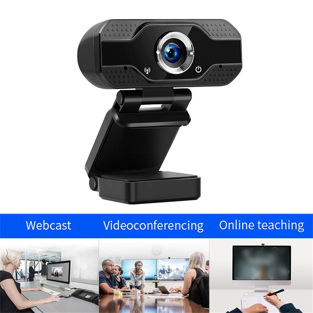High Definition 1080p Computer Usb Black Webcam Live Broadcast Netchat Online Class Video Intercom Camera Fast