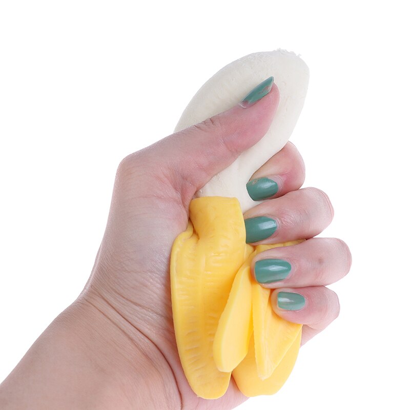 Elastische Simulatie Banaan Langzaam Stijgende Squeeze Speelgoed Healing Leuk Stress Reliever Antistress Speelgoed Voor Baby Kids 17Cm