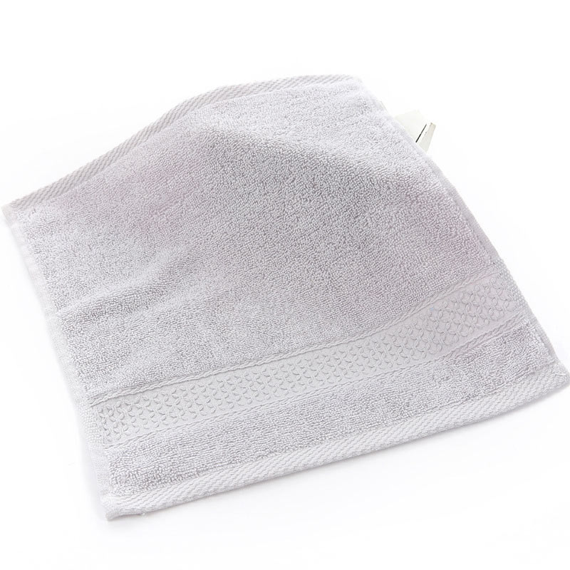 Small Cotton hand towels Square Face Towel Bathroom Soft kids Child Washcloth 34*34cm 17colors: light Silver Gray