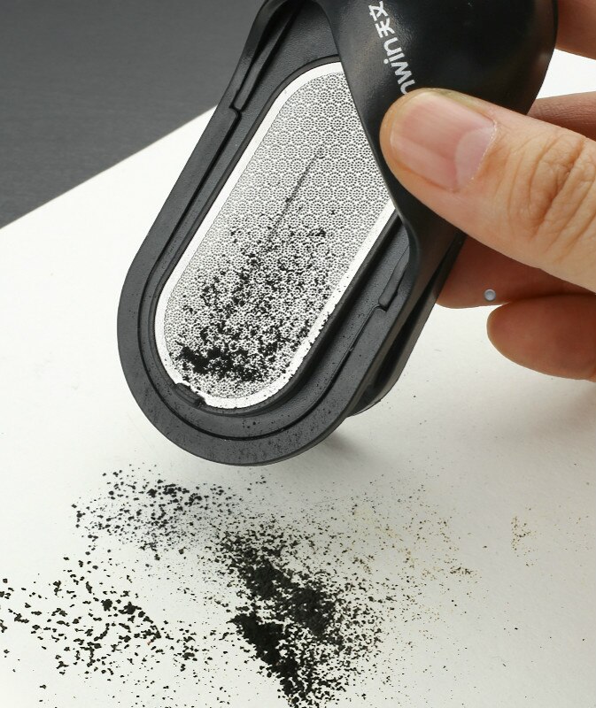 1pc Pencil Grinder with Painting Spring Clip Folder Double Designs Sketch Pencil Charcoal Lead Sharpening Grinding Pencil MS5860