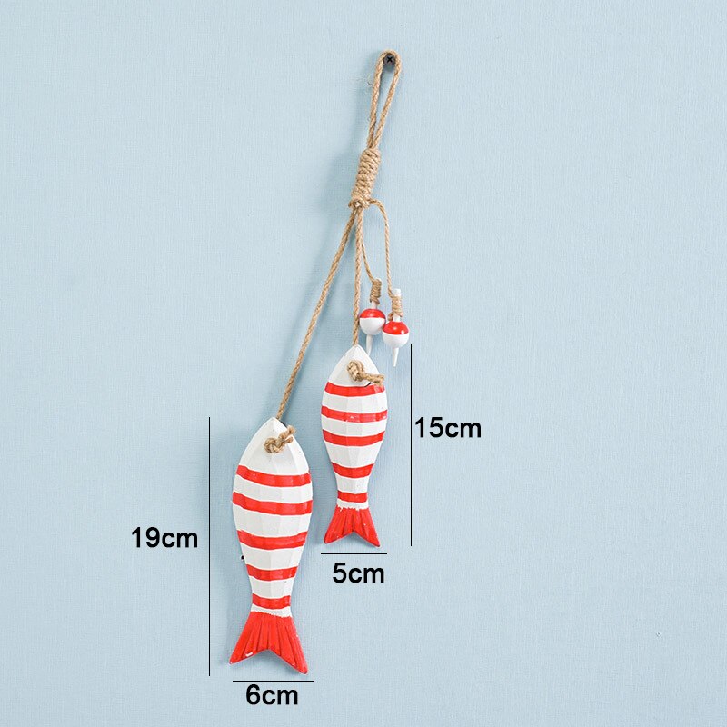 Natuurlijke Houten Vis Muur Opknoping Ornament Coastal Strand Hout Vis Decoratie Voor Thuis Muur Decor: G
