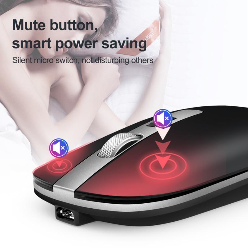 M50 Dual Mode Bluetooth 5.1 Rechargeable Wireless Gaming Office Mouse Metal Wheel Mute 2.4G Gamer Mouse For PC Computer