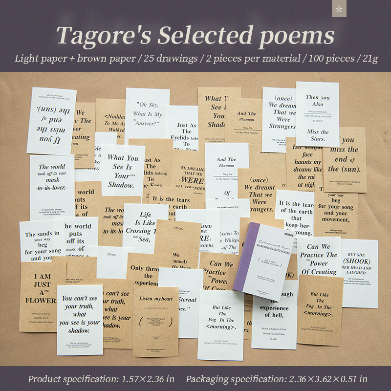 Yoofun-Mini libro de poemas , 100 hojas, Vintage, bonitos blocs de notas, álbum de recortes, Collage, diario basura, papeles de Material de decoración: Borgoña