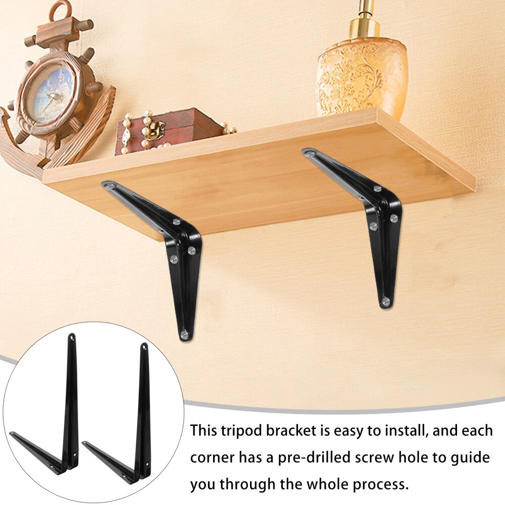 10pcs Microwave Oven Brackets Shelf Brackets Pre-drilled Corner Brace Brackets