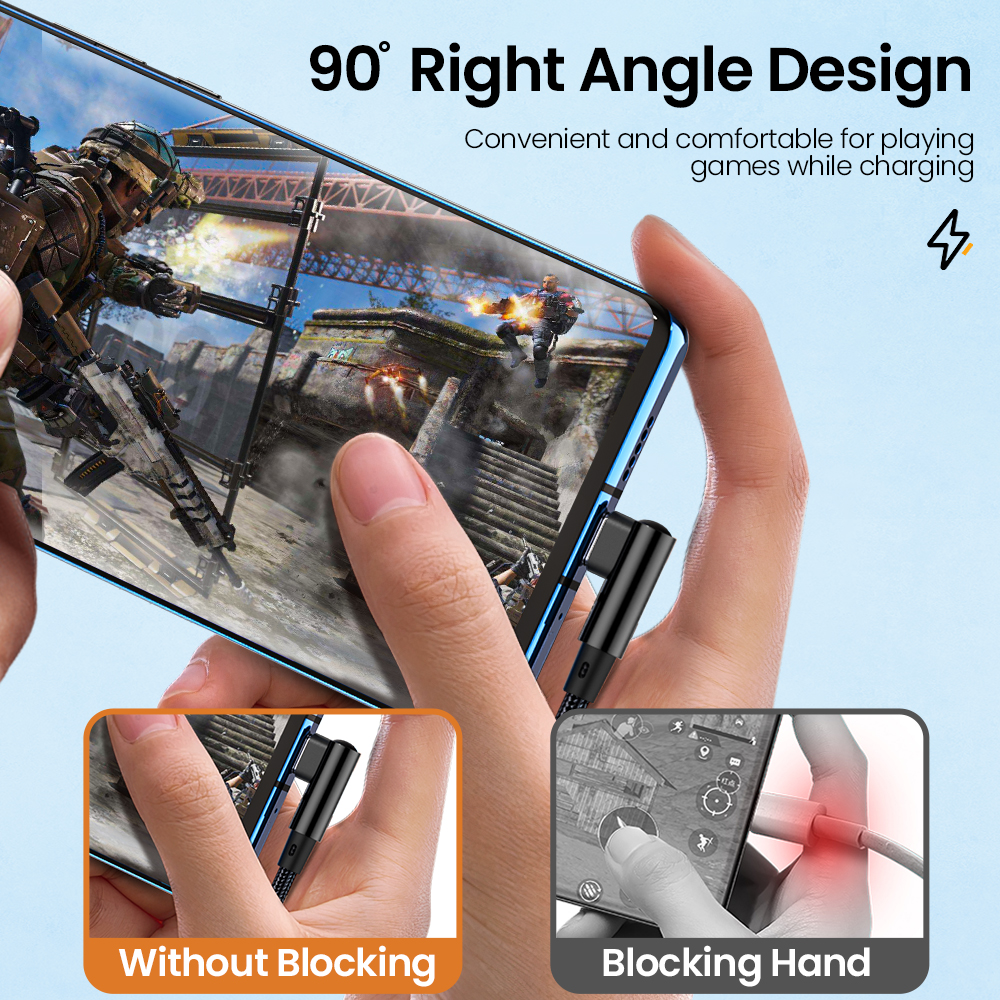 90 degrés coude 40W USB vers type C câble de charge rapide pour xiaomi 14 13 12 redmi K70 60 50 Huawei P70 60 pro mate 60 50 pro oneplus 12 vivo iqoo Meizu USB type C câble de charge rapide