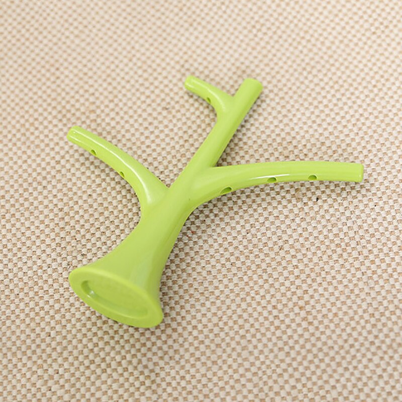 pcs 6 +1 Stand Birds Tree Shape Fruits Fork Plastic Vegetable Fork Fruit Snack Dessert Forks Holder For Party fruit pick forks
