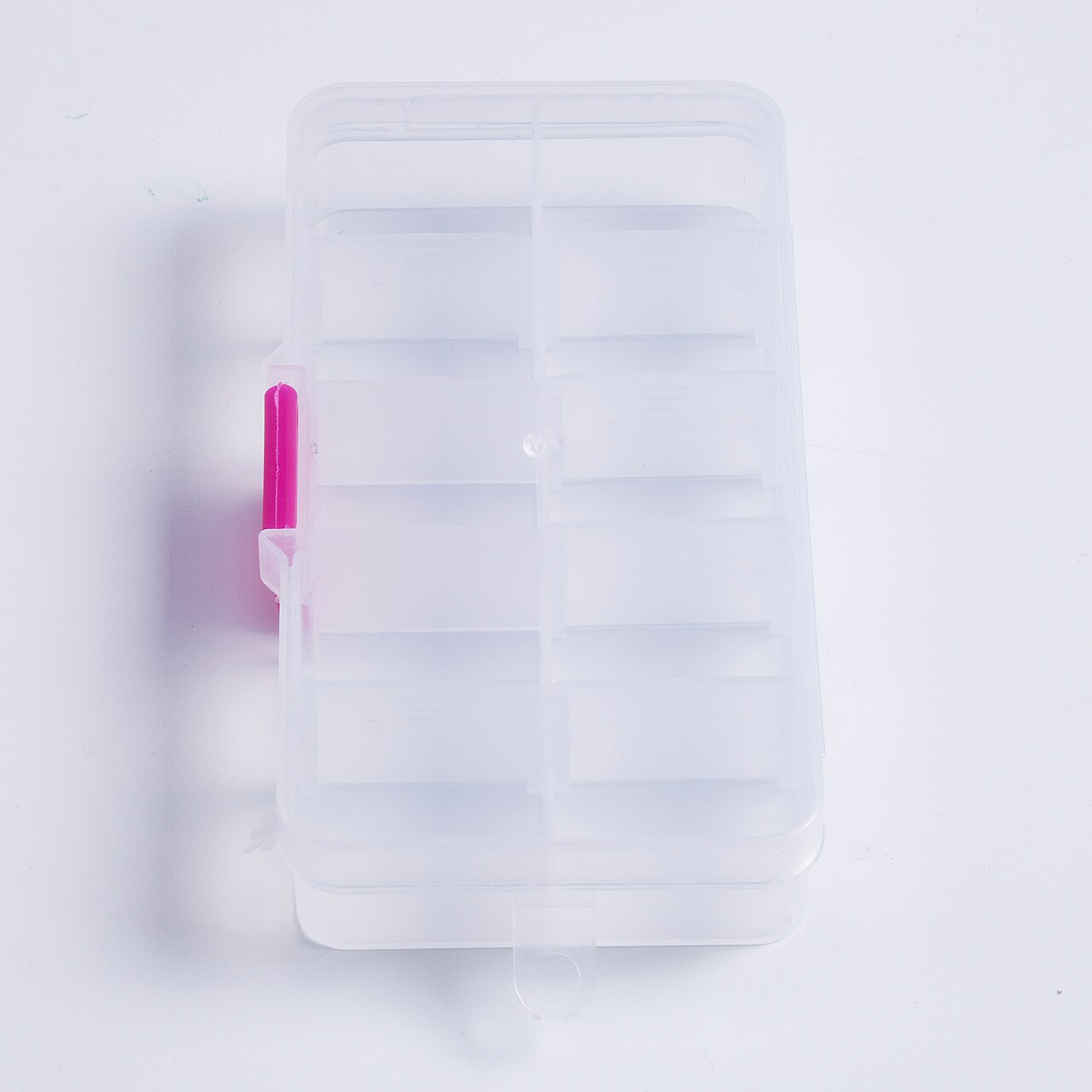 1 Piece Of Removable Small Object Storage Box Plastic Box Jewelry Storage Container Craft Storage Box 10 Compartments: Pink