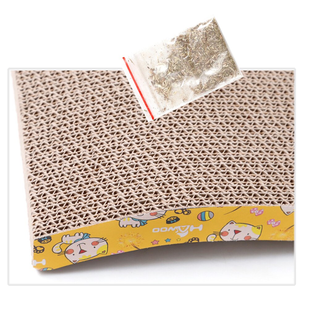 Interactieve Speelgoed Kat Krassen Golfkarton Slijpen Klauw Plaat Kattenkruid Papier Pad Voor Kat Scratchers Katten Speelgoed Schraper Mat 44