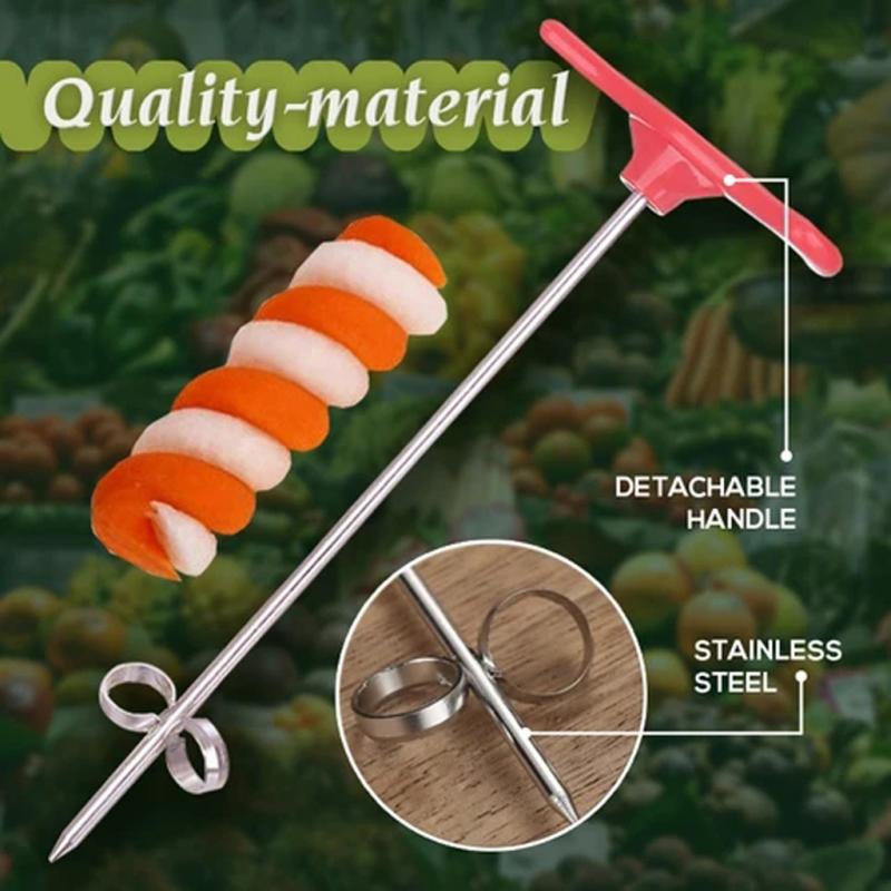 1Pc Rotating Machine Manual Magic Roller Spiral Slicer Radish Potato Spiral Cutter Kitchen Gadgets Fruit And Vegetable Slicer